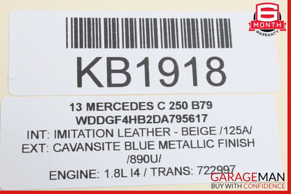 08-18 Mercedes E350 C250 C300 CLS400 Rear Right Side Door Control Module Unit