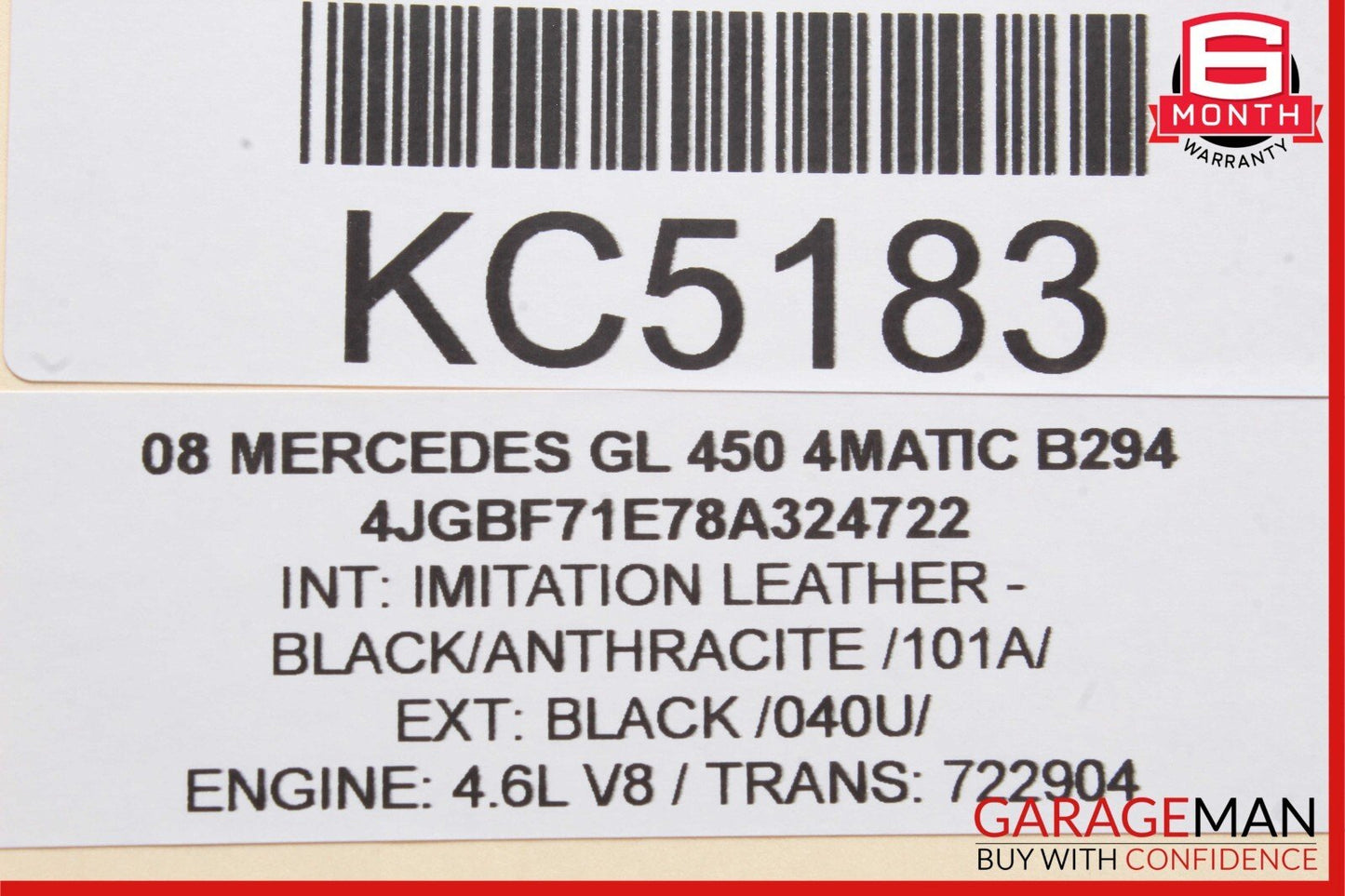 07-12 Mercedes X164 GL450 Rear Right & Left Seat Fold Controller Switch Black