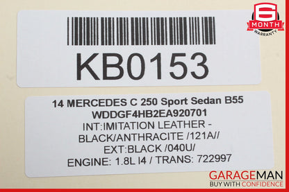 08-18 Mercedes W204 C250 CLS550 Rear Left Side Door Control Module OEM
