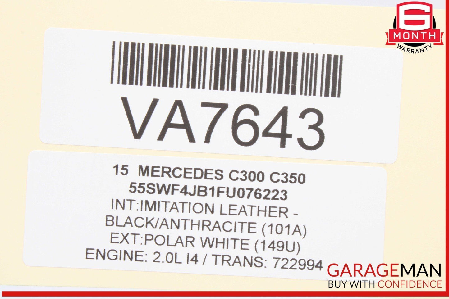 15-20 Mercedes W205 C300 GLC43 AMG Left Side Dash Air A/C Vent 2058303900 OEM