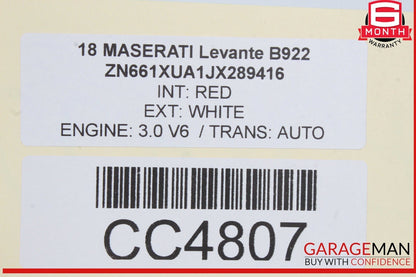 17-20 Maserati Levante M161 Interior Door Panel Rear Left Driver Side OEM