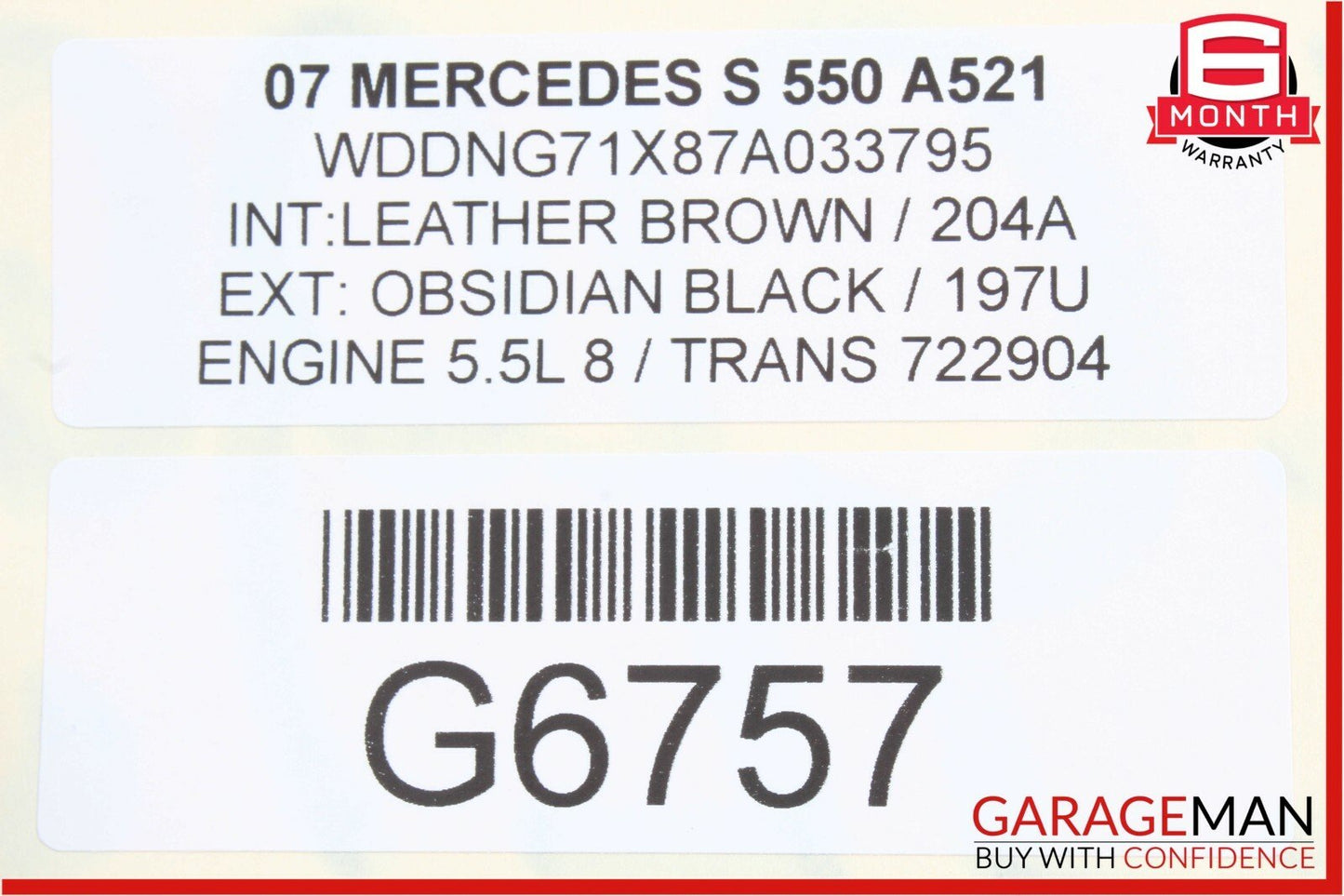 07-09 Mercedes W221 S550 Rear Bumper Reinforcement Impact Crash Rebar Bar