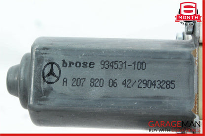 10-16 Mercedes W212 E350 Coupe Rear Right Side Door Window Regulator Motor Unit