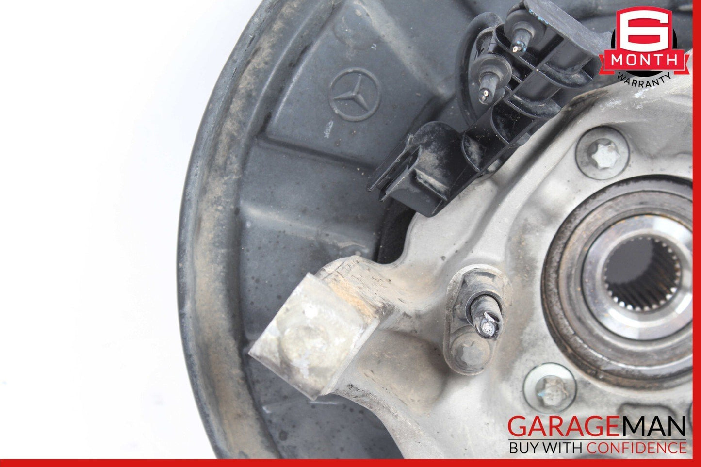 10-18 Mercedes W212 E350 Rear Right Side Spindle Knuckle Hub w/ Rotor Disc OEM