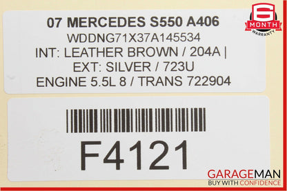 07-13 Mercedes W216 CL550 S400 S550 Rear Trunk Lid Lock Latch Actuator OEM