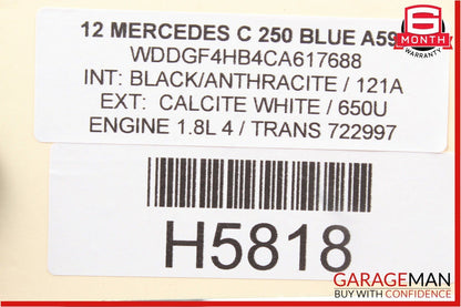 08-14 Mercedes W204 C250 C300 Rear Right Passenger Side Door Controller Module