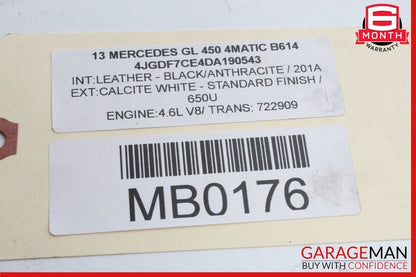 12-15 Mercedes X166 GL450 ML500 Rear Left And Right Side Shock Strut Set OEM