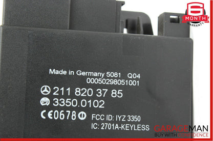 06-11 Mercedes W219 CLS55 AMG CLS500 Keyless Go Rear Door Control Module Unit