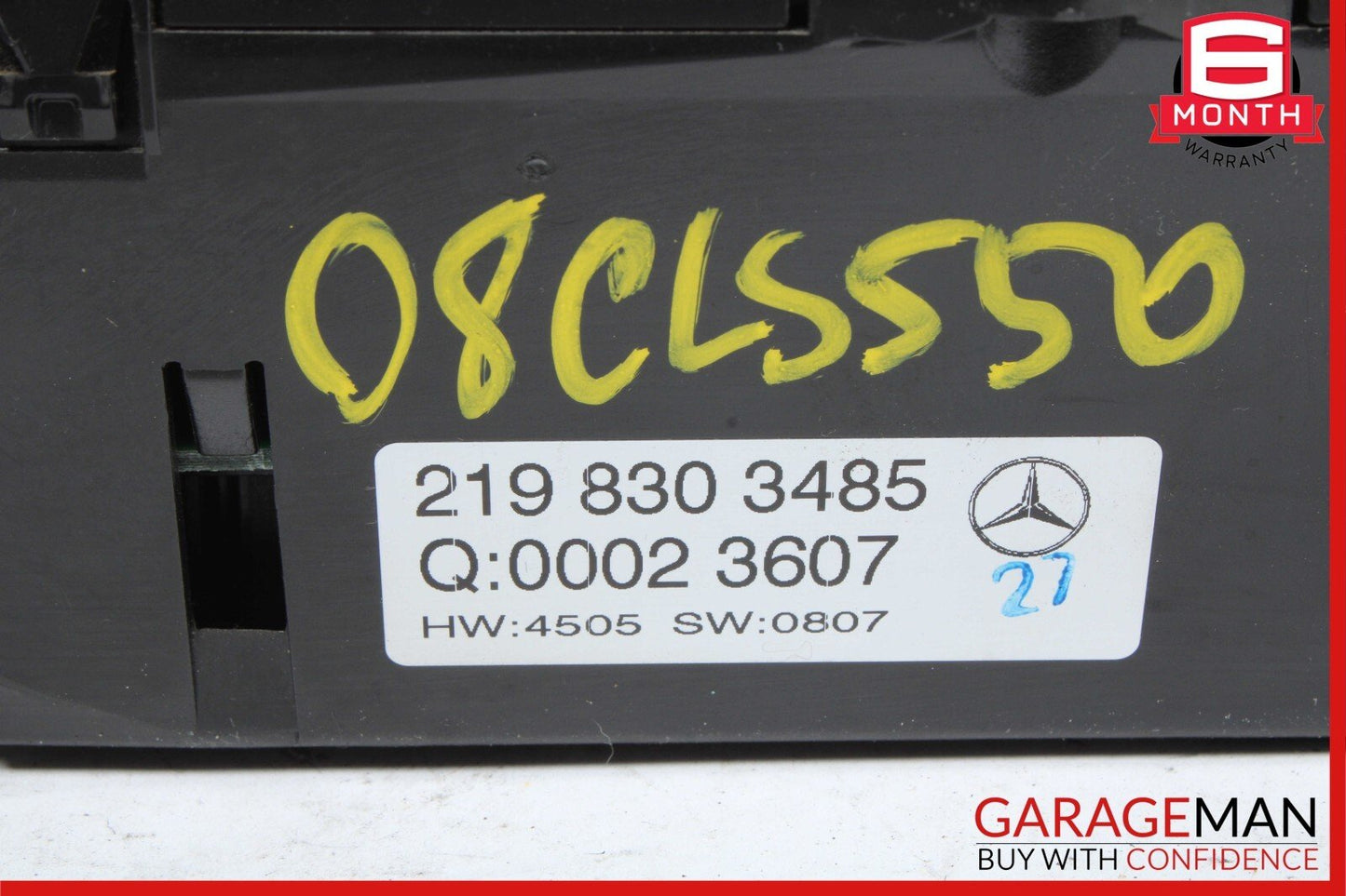 06-11 Mercedes W219 CLS550 CLS500 A/C AC Heater Climate Control Unit OEM