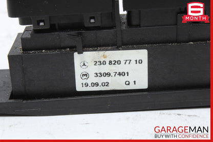 03-08 Mercedes R230 SL500 Right Side ESP Off Console Blank Filler Switch A115