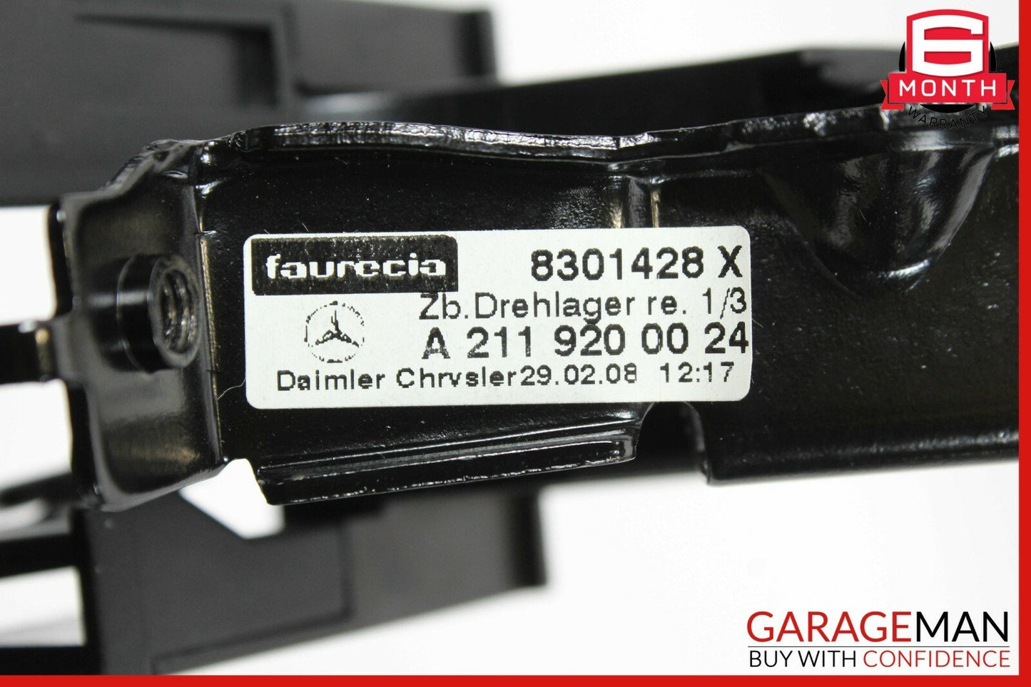 07-09 Mercedes W211 E320 Rear Right Side Lower Bottom Seat Cushion Split Black
