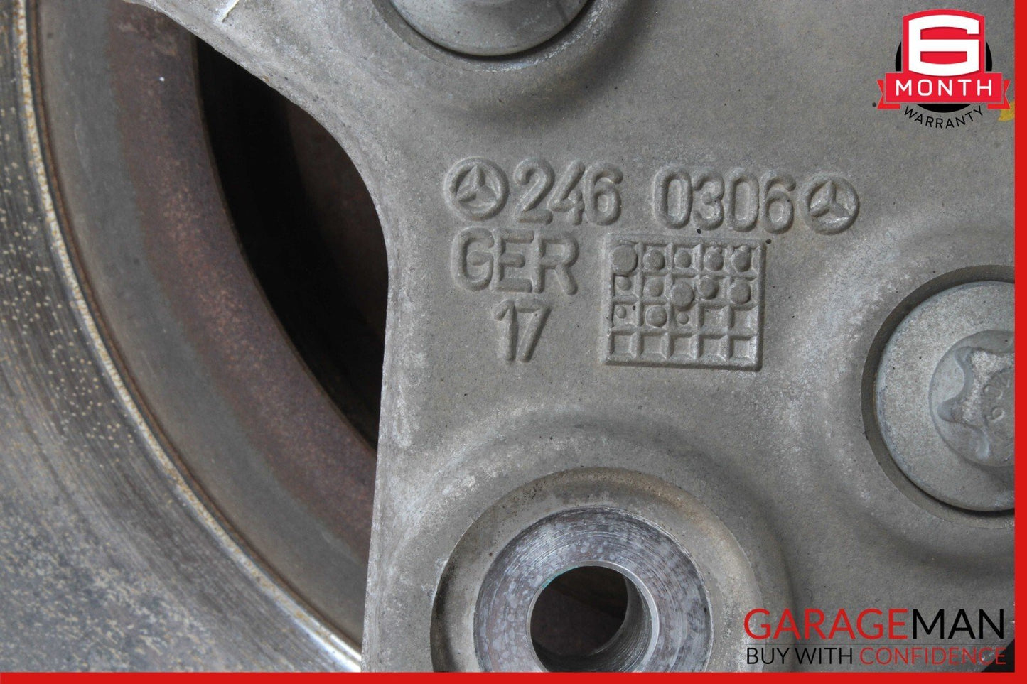 14-18 Mercedes W117 CLA45 Rear Left Spindle Knuckle Hub Bearing Rotor Disc Assy