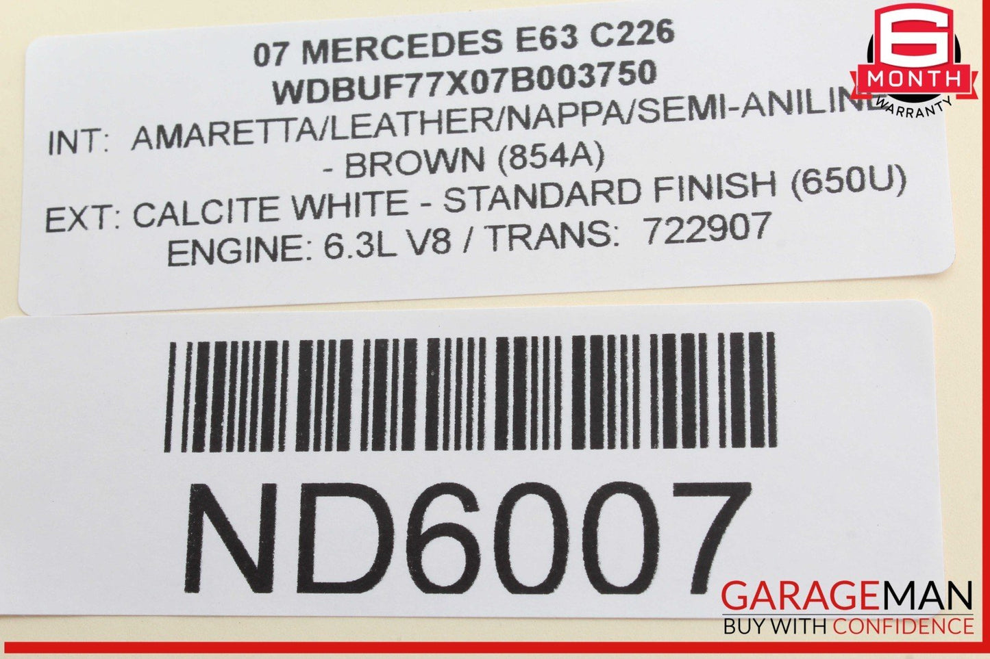 07-11 Mercedes W211 E63 AMG Fuel Pump Motor Control Module 0355400145 OEM