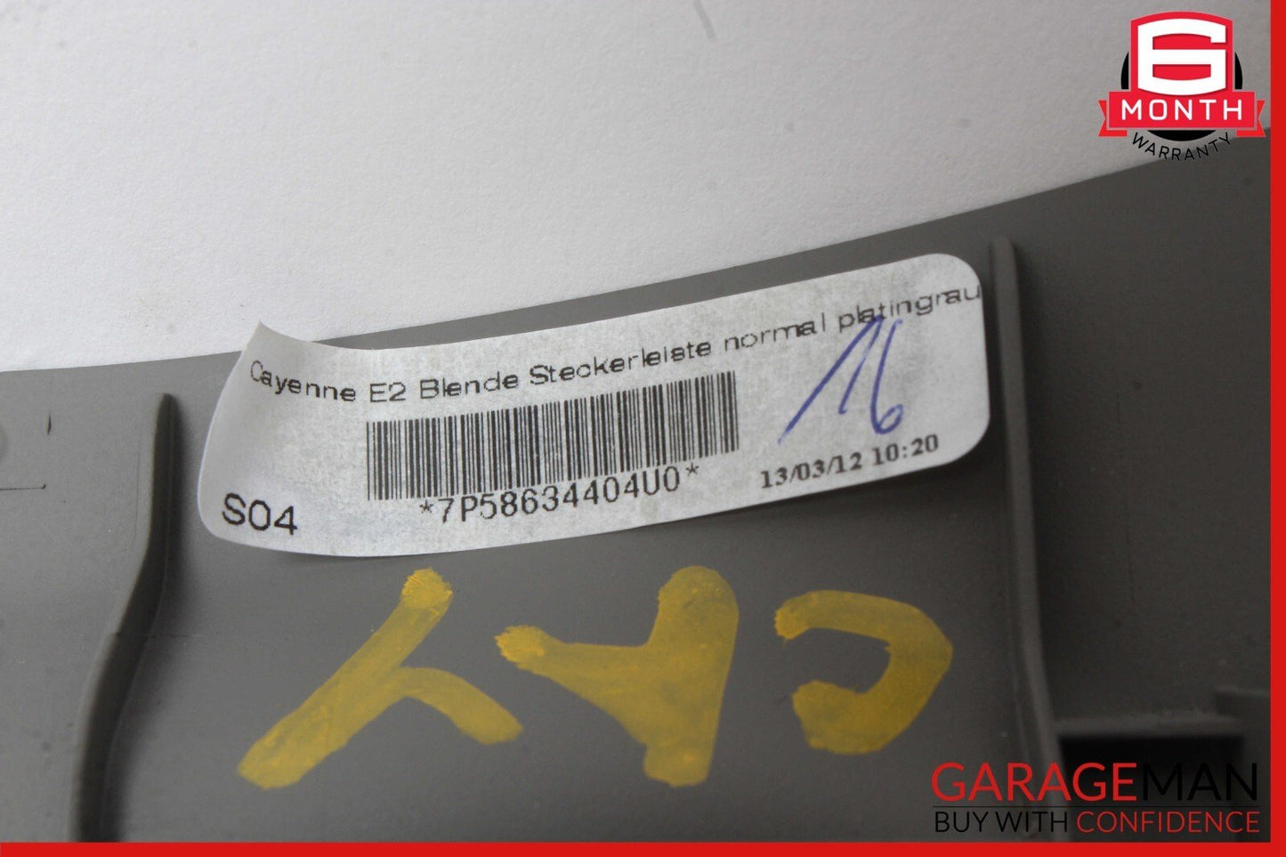 11-18 Porsche Cayenne 958 S Rear Center Console Trim Panel OEM