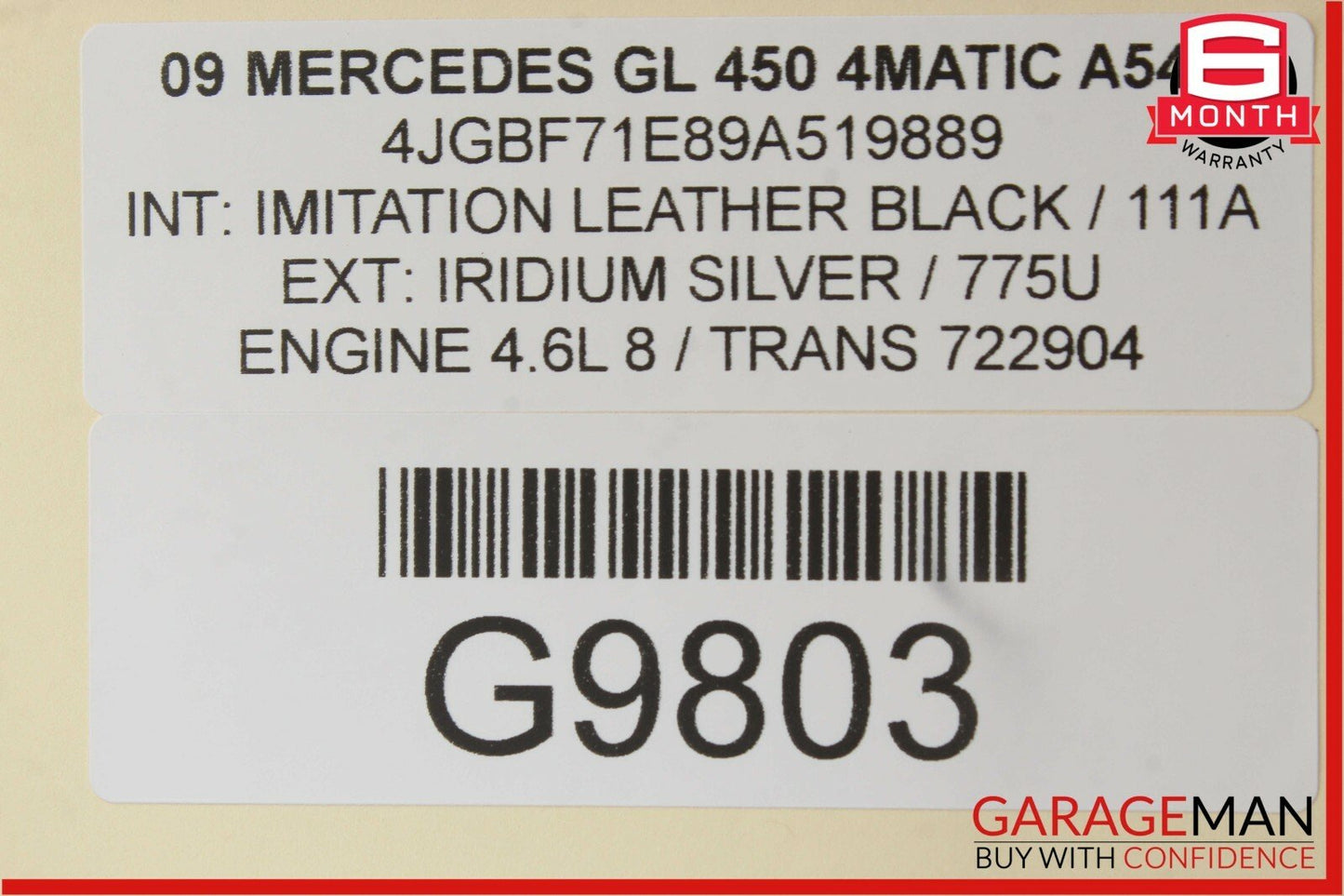 06-08 Mercedes X164 GL450 ML550 Speedometer Odometer Instrument Cluster Gauge
