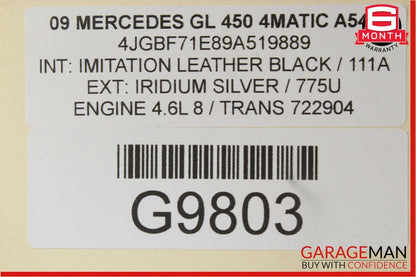 06-08 Mercedes X164 GL450 ML550 Speedometer Odometer Instrument Cluster Gauge
