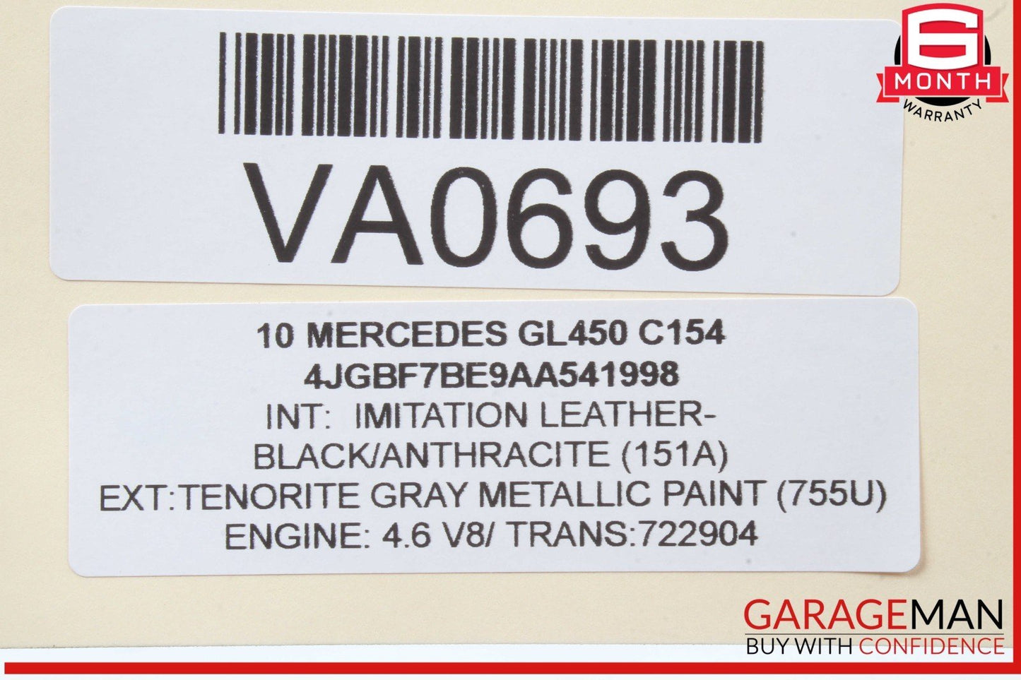 06-12 Mercedes X164 GL450 GL550 Rear Right or Left Tie Rod Upper Control Arm OEM
