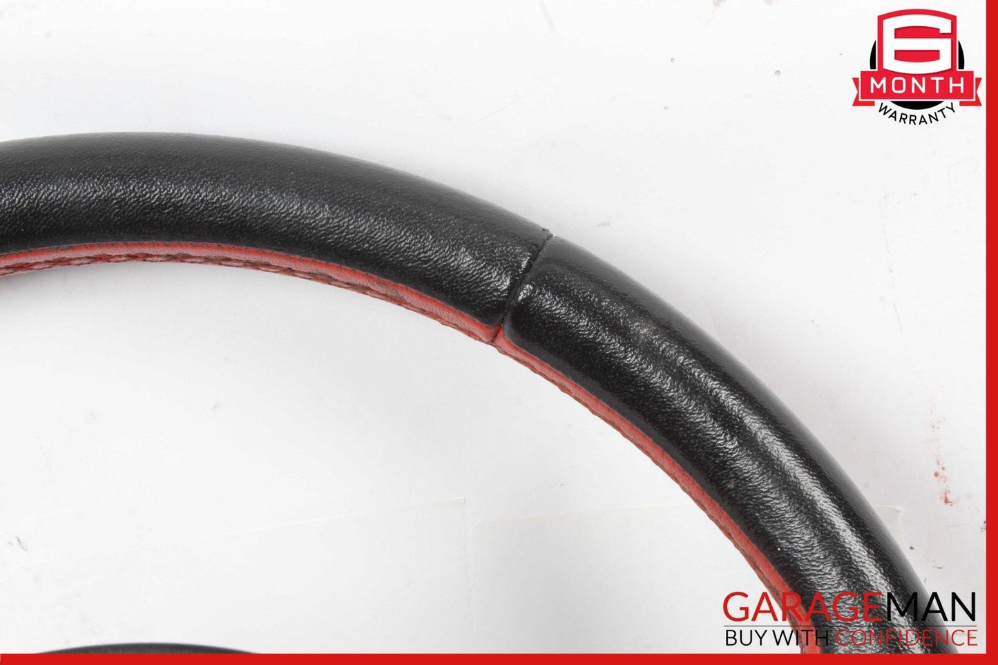 12-17 Fiat 500 Steering Wheel Black & Red Leather P1VN07JXWAE
