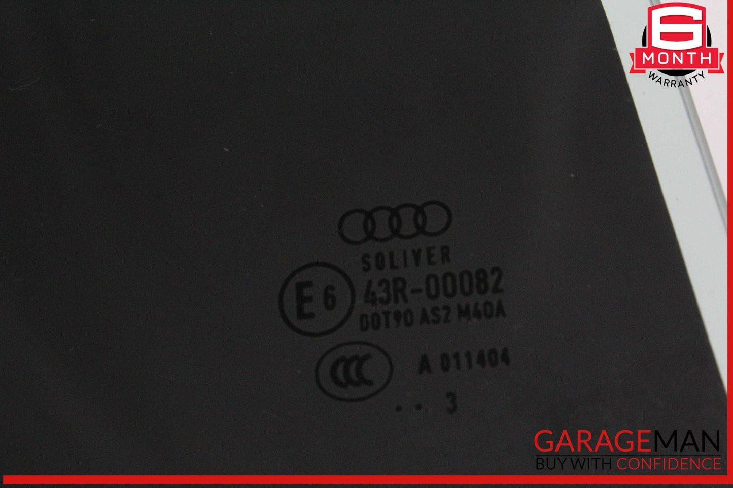 12-18 Audi A6 S6 Rear Right Passenger Side Door Window Glass OEM