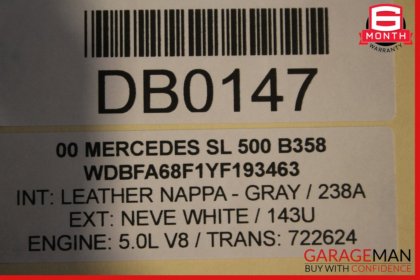 03-08 Mercedes R230 SL500 Left Convertible Hard Roof Top Hinge Frame Assembly