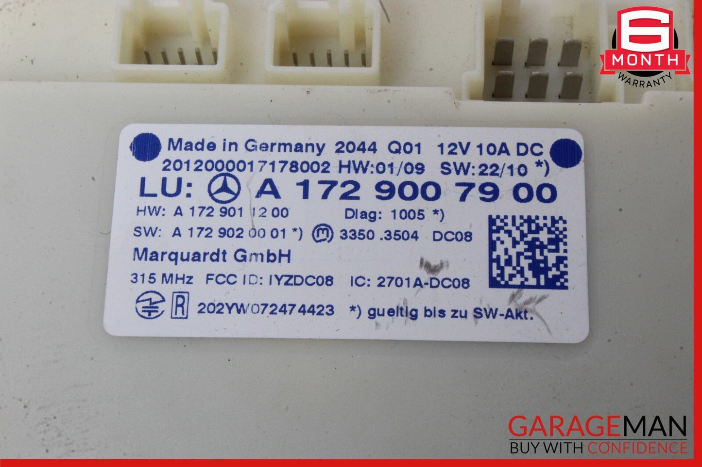 10-15 Mercedes W207 E350 E63 AMG Keyless Go Entry Control Module 1729007900 OEM