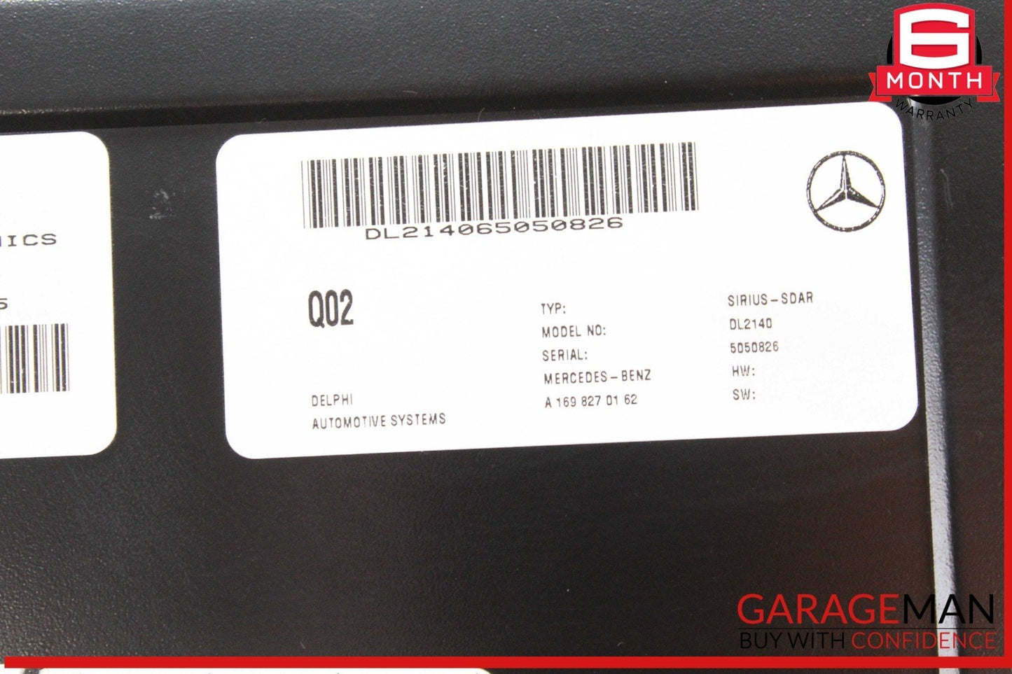 03-09 Mercedes W211 E350 GL450 Sirius Satellite Radio Receiver 1698270162 OEM