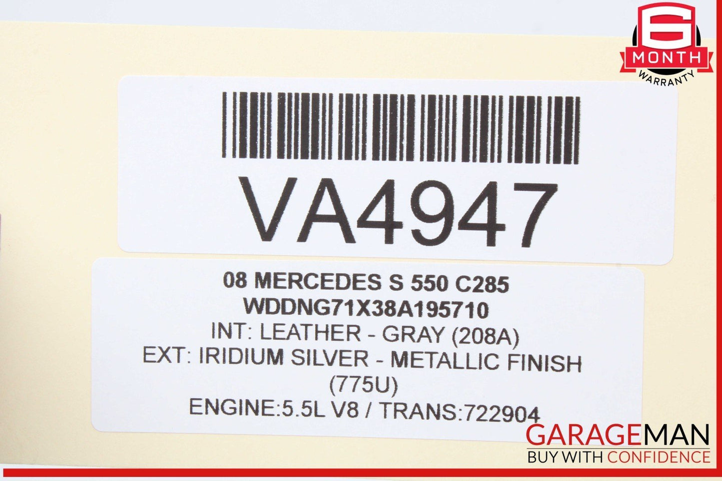 07-14 Mercedes W221 S550 S400 Electronic Parking Button Switch 2215401445 OEM
