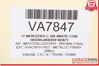 15-21 Mercedes W205 C300 4MATIC Window Lifter Regulator Control Module Unit OEM