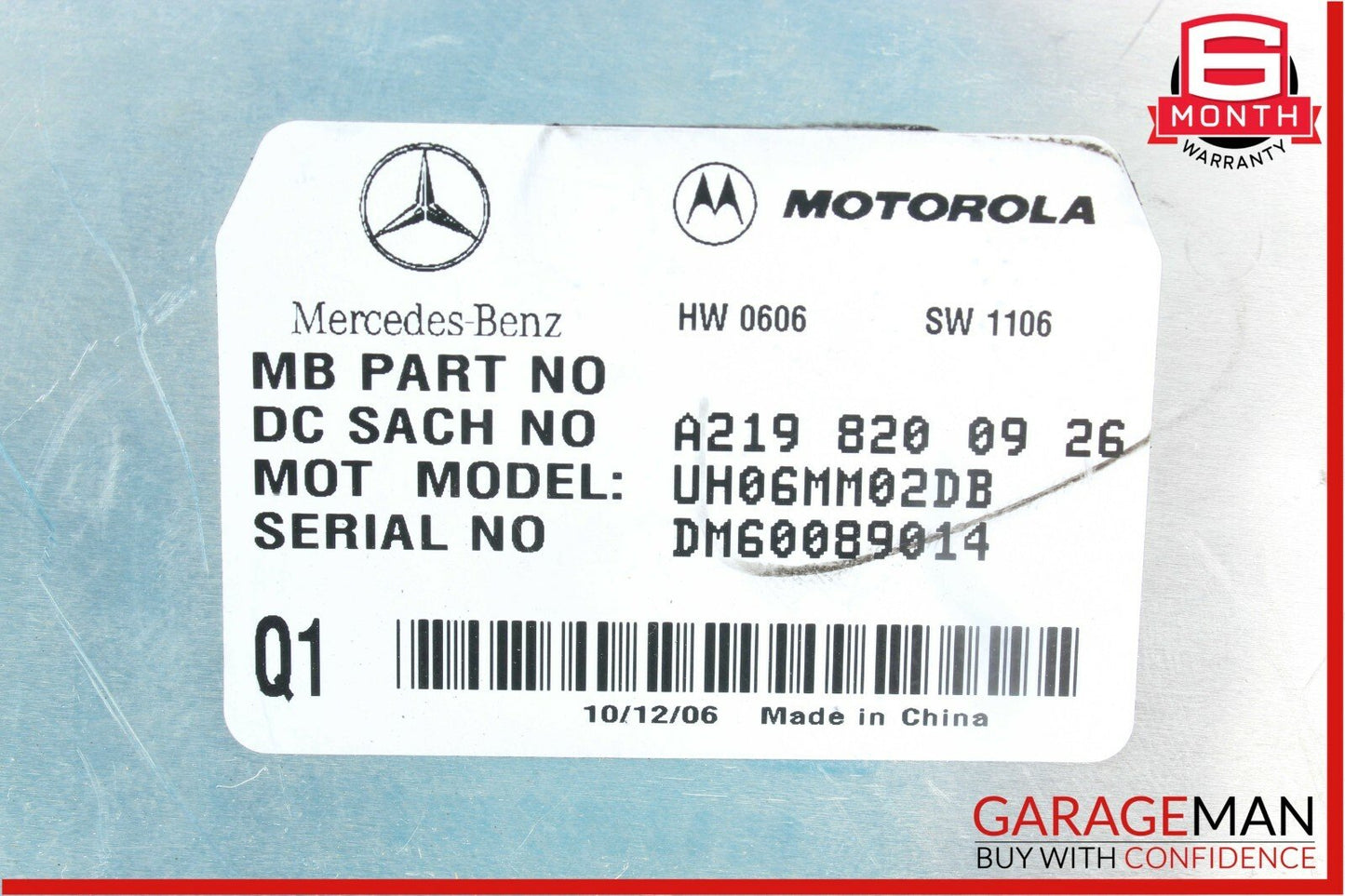 06-09 Mercedes X164 GL450 ML350 CLS350 Communication Control Module Unit Q1 OEM