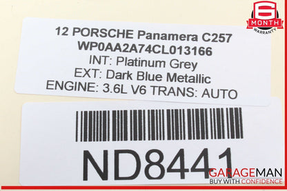 10-18 Porsche Panamera 970 Tire Pressure Monitoring System TPMS Control Module