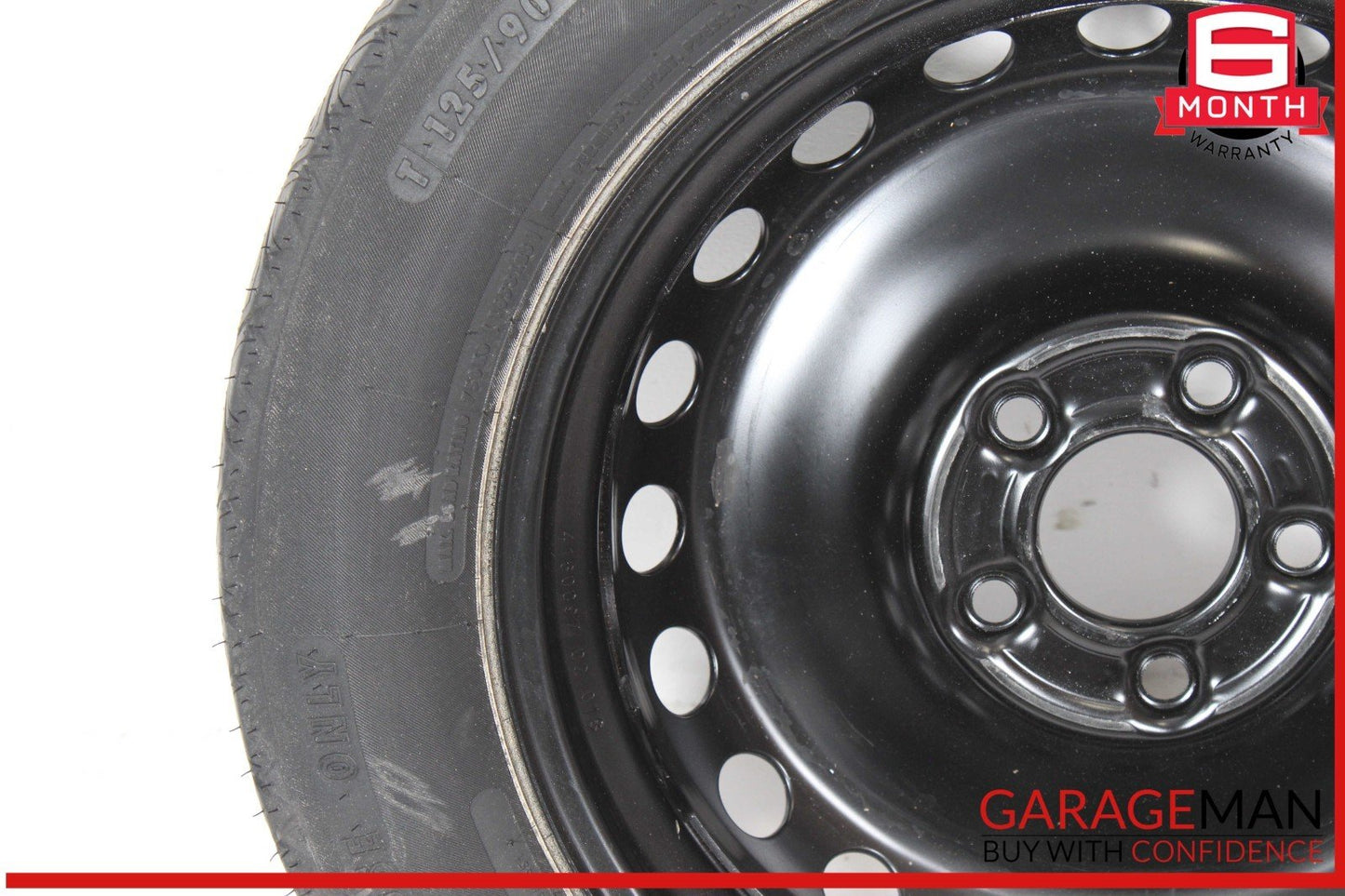 08-14 Mercedes W204 C250 C300 Emergency Spare Tire Donut Wheel Rim 125 90 16"