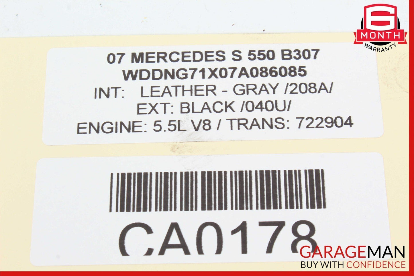 07-13 Mercedes W221 S550 Rear Left Side Keyless Go Door Lock Latch Actuator OEM