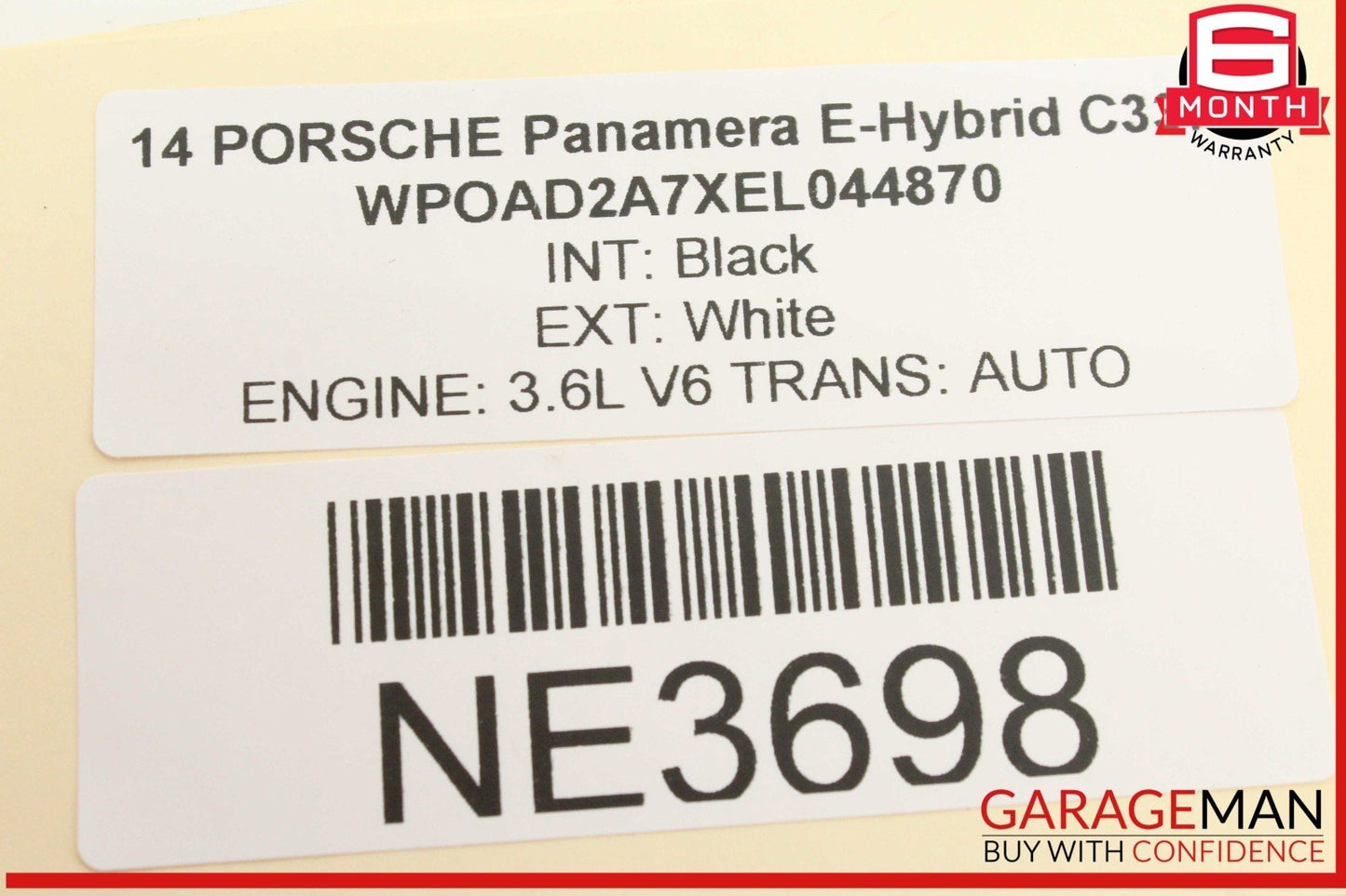 10-16 Porsche Panamera 970 E-Hybrid Front Right or Left Side Seat Control Module