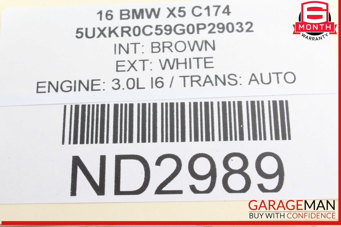 14-18 BMW X5 Rear Left Driver Side Lower Control Arm Integral Link 6774477 OEM