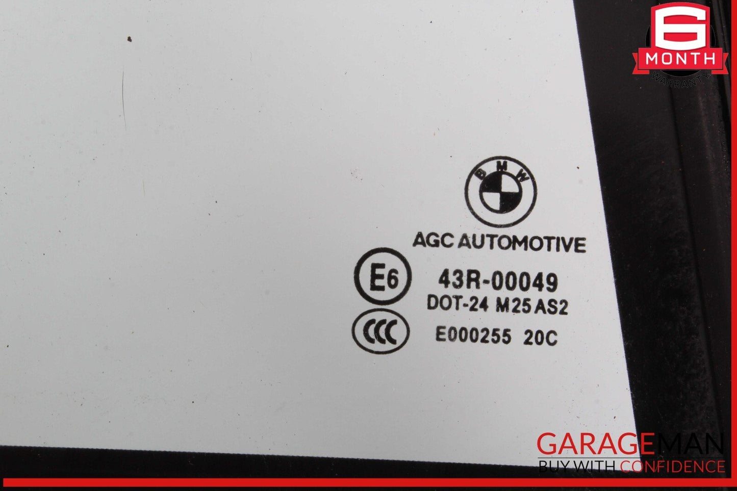 17-20 BMW 530E Rear Right Passenger Side Door Quarter Window Glass OEM