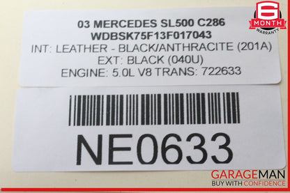 03-06 Mercedes R230 SL500 SL55 Park Parking Assist Control Module 0235456132 OEM