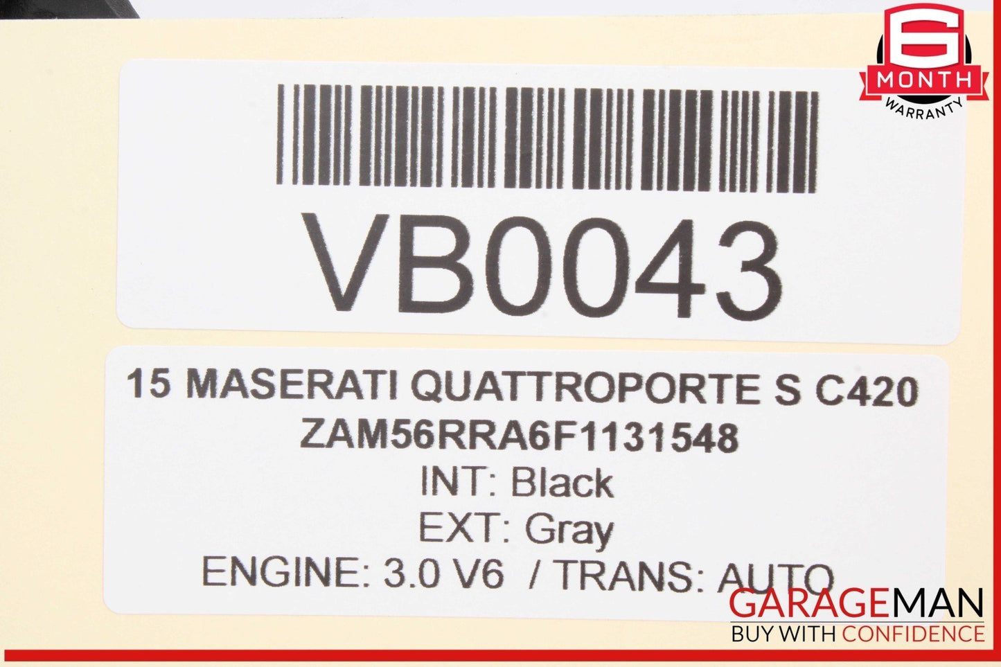 14-17 Maserati Quattroporte S Front Right Side Door Control Module Unit OEM