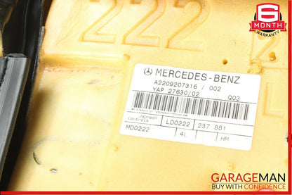 03-06 Mercedes W220 S600 Rear Right or Left Upper Recline Seat Cushion Cover OEM
