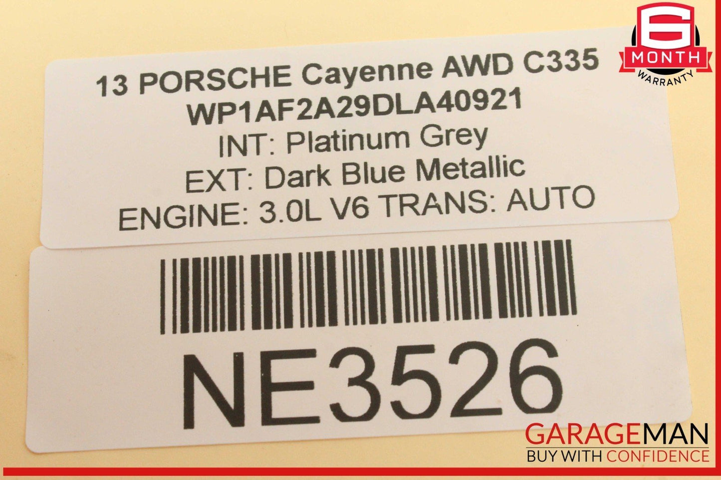 11-18 Porsche Cayenne 958 AWD Rear Right or Left Side Upper Forward Control Arm