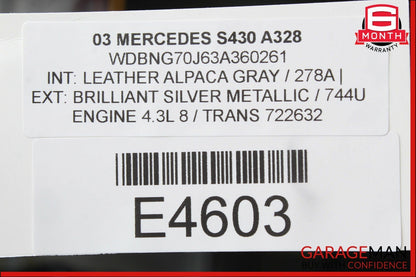 00-06 Mercedes W220 S500 AC A/C Air Conditioning Cooling Condenser OEM