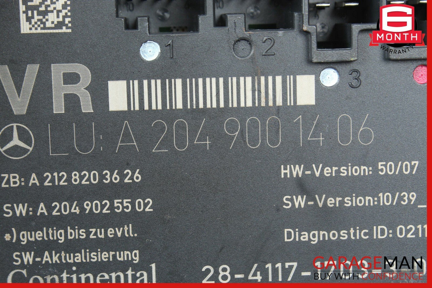 12-15 Mercedes W204 C250 C350 Coupe Front Right Side Door Control Module Unit