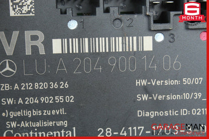 12-15 Mercedes W204 C250 C350 Coupe Front Right Side Door Control Module Unit