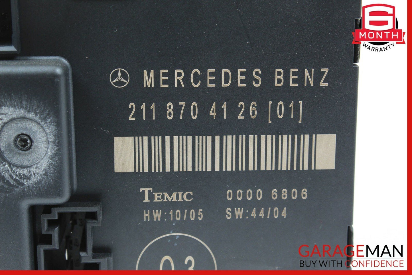 03-09 Mercedes W211 E350 E550 Rear Right Passenger Side Door Control Module Unit