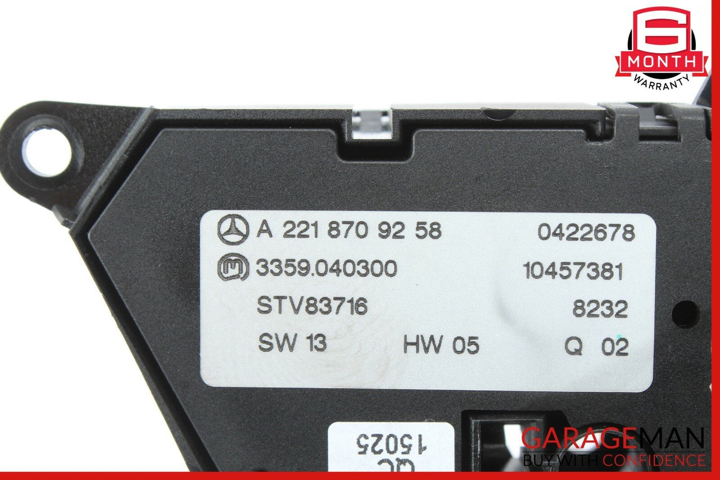 07-13 MERCEDES W221 S550 CL550 FRONT LEFT SEAT CONTROL MEMORY SWITCH OEM