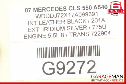 07-11 Mercedes CLS550 E350 E63 AMG Roof Shark Fin GPS Antenna Silver