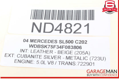 03-08 Mercedes R230 SL500 SL550 Right Passenger Side Headlight Bracket Support