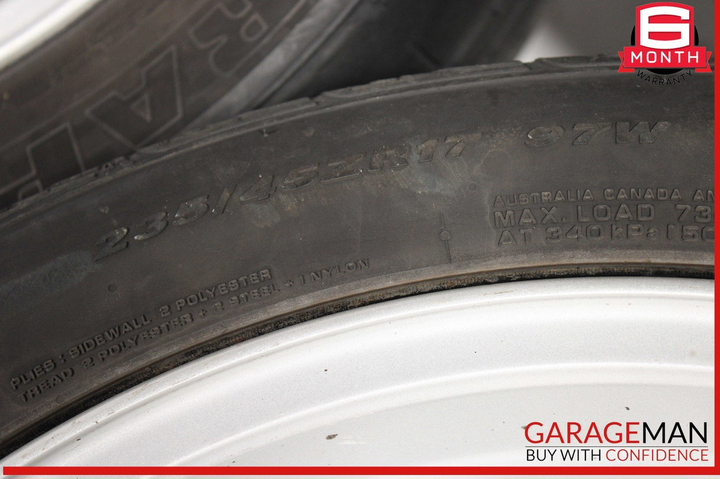 10-11 Mercedes W207 E350 E550 Complete Wheel Tire Rim Set of 4 Pc R17 OEM