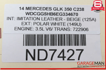 12-16 Mercedes X204 GLK350 E350 ECU ECM Engine Computer Control Module Unit OEM