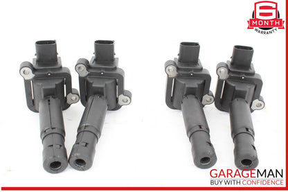12-15 Mercedes W204 C250 Engine Ignition Coil Spark Plug 0001502580 Set of 4 OEM