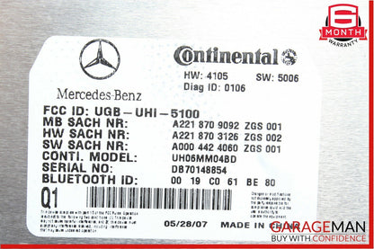 07-09 Mercedes W221 S550 CL550 CL600 Bluetooth Communication Controller Module